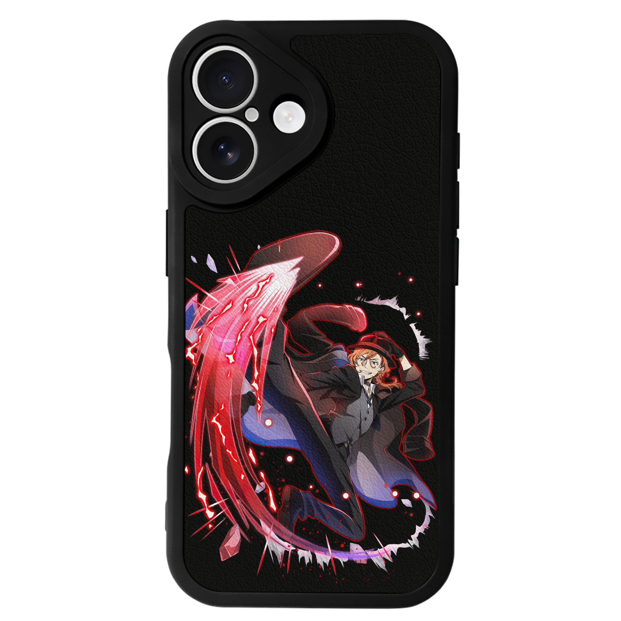 （画像用） 文豪ストレイドッグス Bungo Stray Dogs 【iPhone 16シリーズ対応】シリコンスマホケース（レザー調） 材質：シリコン